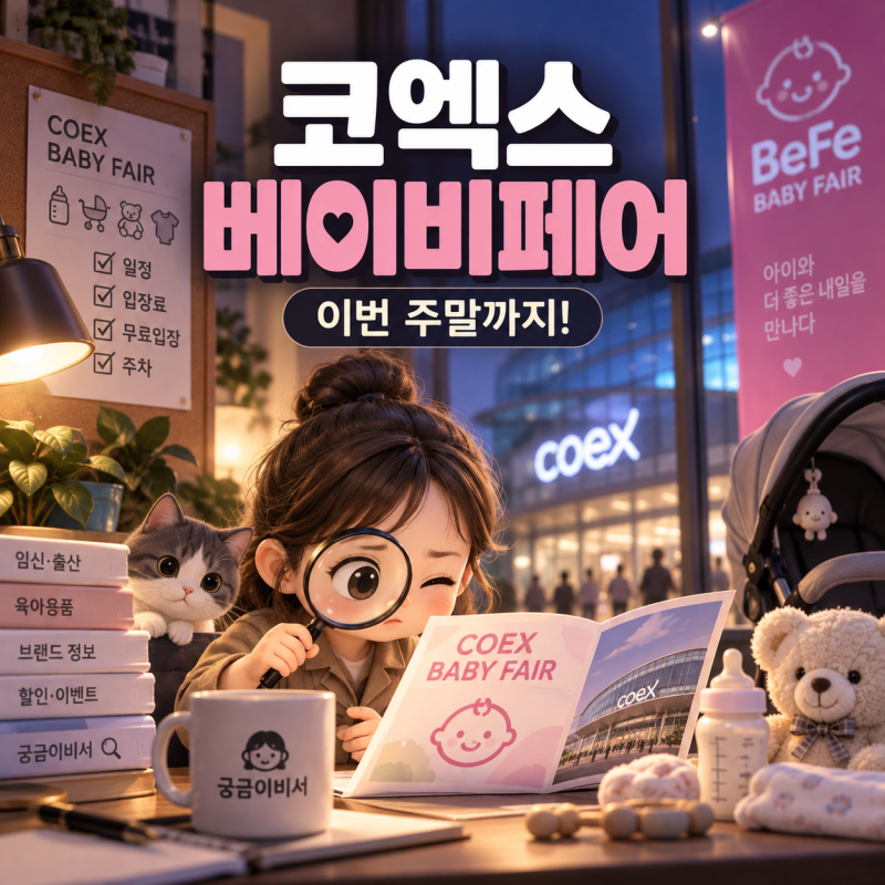 코엑스 베이비페어 2026 이번 주말까지! 무료입장·일정·주차 총정리
