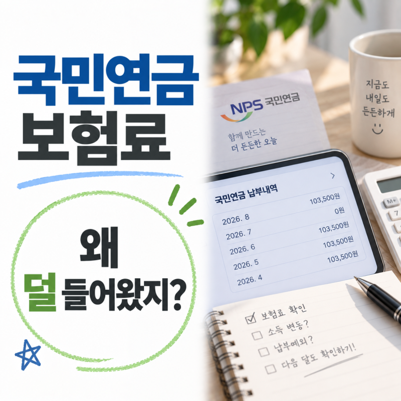 국민연금 보험료, 월급은 그대로인데 손에 들어오는 돈이 달라진 이유