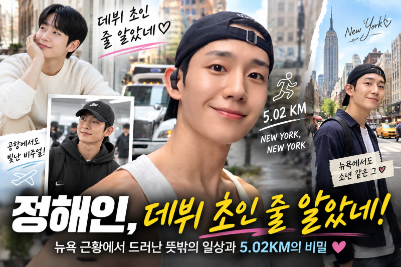 Jung Hae-in, Born in 1988, Reveals Unexpected Daily Life in New York... I Thought It Was His Debut Days