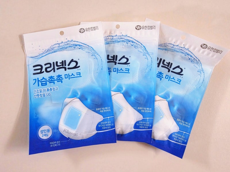 건조함에 예민하다면,크리넥스 가습촉촉 마스크 후기