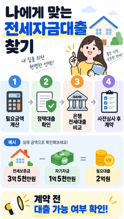 [전세난 속 전세 구하기 6편] 전세자금대출 종류 총정리 — 나에게 맞는 전세대출 찾는 법