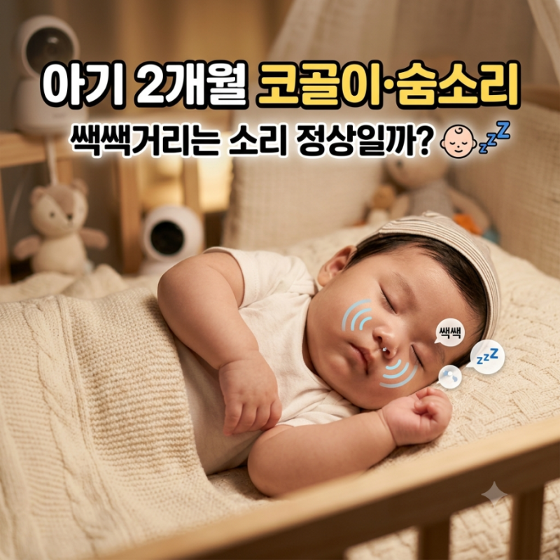 아기 2개월 코골이·숨소리｜쌕쌕거리는 소리 정상일까?