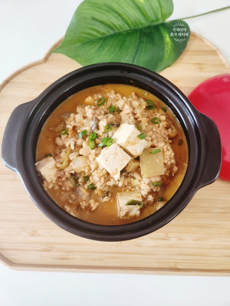 청국장 맛있게 끓이는법 돼지고기 김치 청국장찌개 레시피 구수한 저녁메뉴