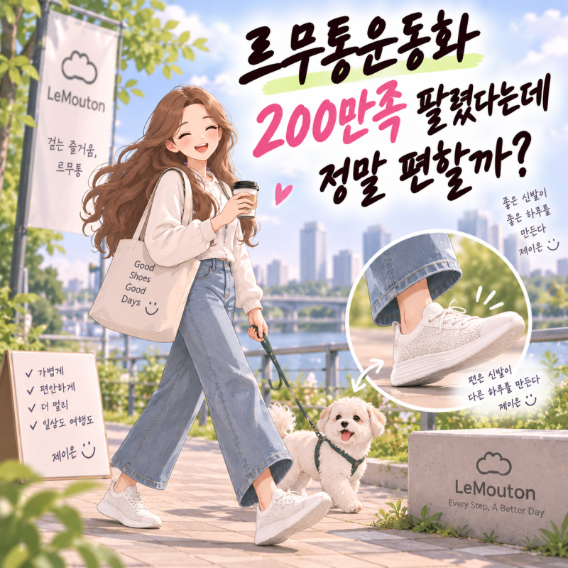 르무통운동화 200만족 팔렸다는데 정말 편할까