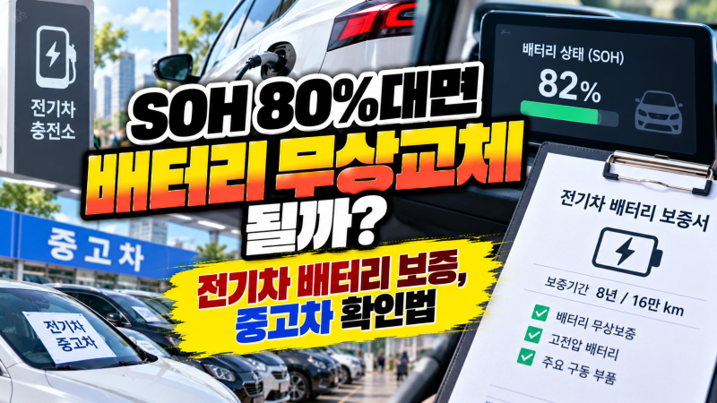 전기차 배터리 보증, 테슬라·아이오닉 5 기준 다릅니다 “SOH 85%면 배터리 무상교체?”