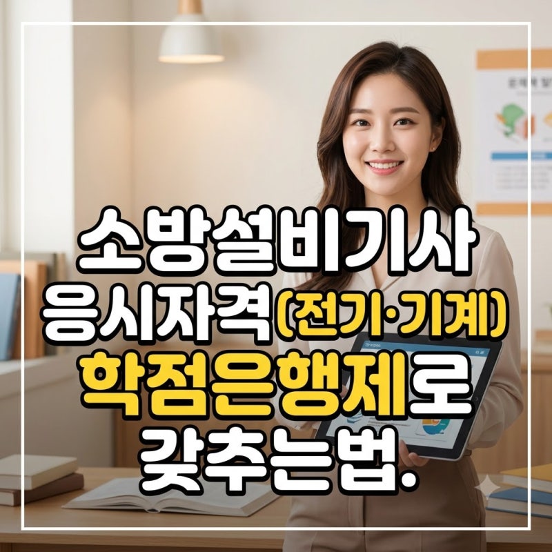 소방설비기사 응시자격 요건 (전기·기계) 학점은행제로 갖추는법