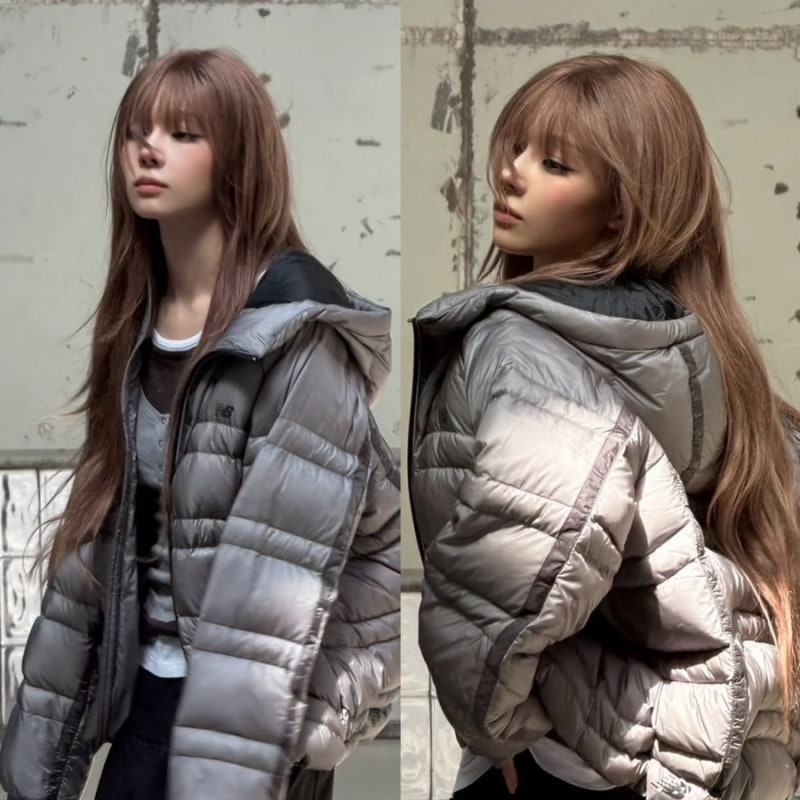 aespa Winter's Lightweight Padded Jacket, Layered T-shirt, and Sneakers: Already Ready for Winter!