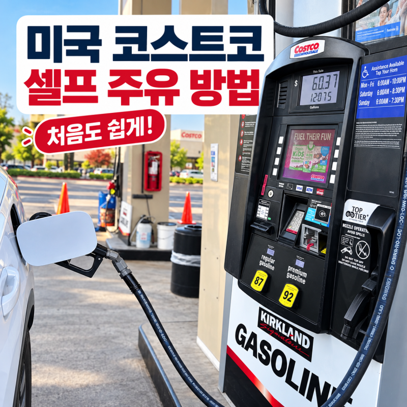 미국 주유방법｜코스트코 셀프 주유, 회원카드부터 결제까지 혼자 처음 해봤어요