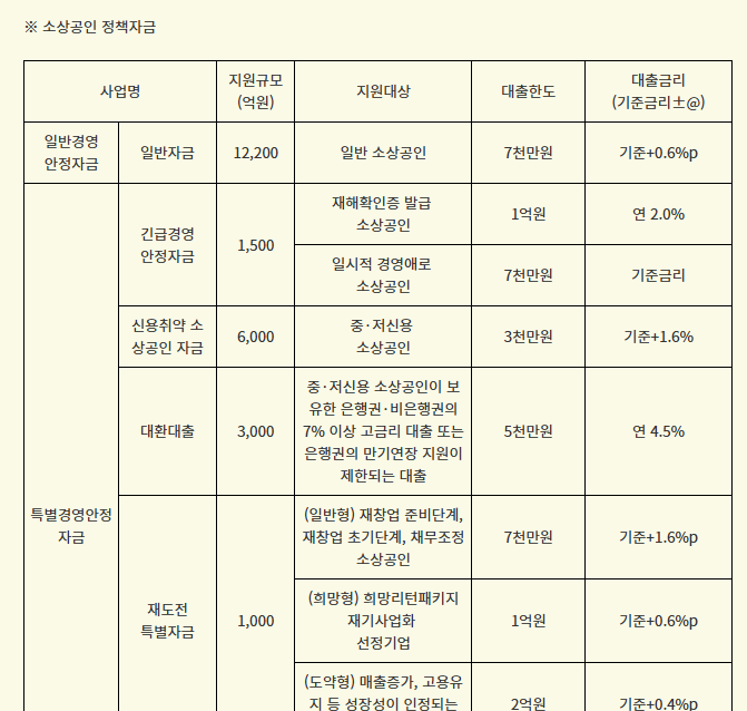 소상공인 정책자금 최대 7천만 원, 일반경영안정자금 신청 전 꼭 확인할 것