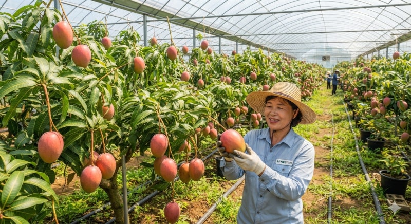 제목 : 요새 가장 핫한 과일 트렌드 총정리! 국산 애플망고의 매력과 재배지역까지!