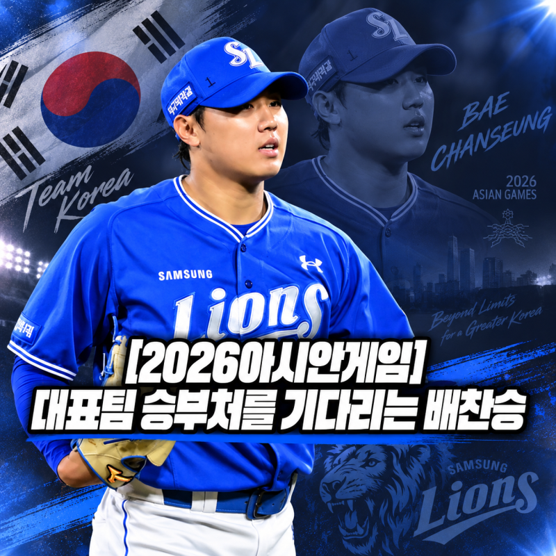 삼성 배찬승, 2년 차에 아시안게임 발탁된 왼팔은 어디서 빛날까