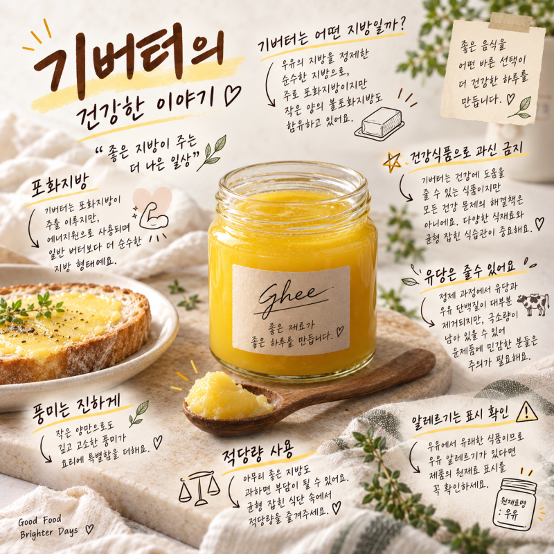 기버터란? 일반 버터와 차이부터 맛·먹는법·보관법까지 총정리