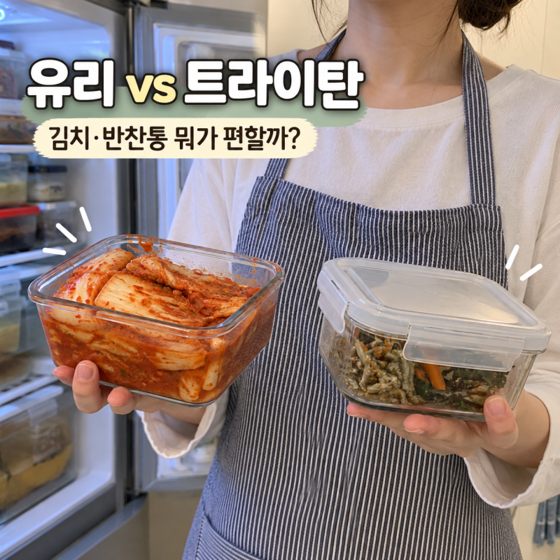 유리 밀폐용기가 답인 줄 알았는데, 반찬통은 달랐다