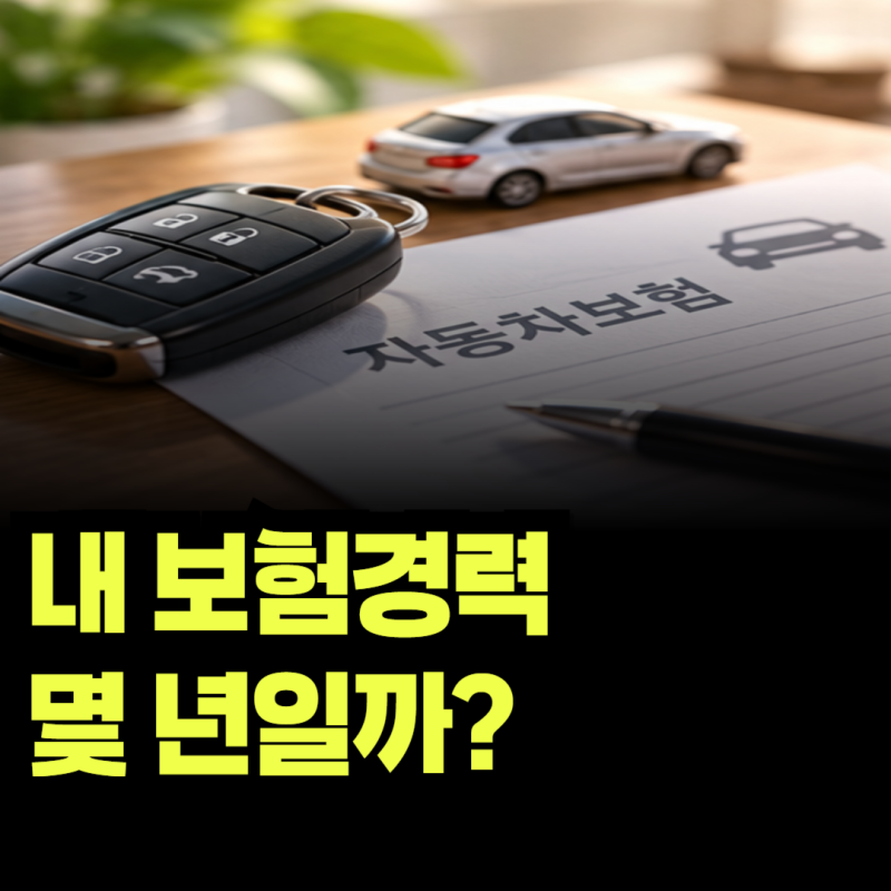 자동차보험 경력 조회, 내 가입기간 제대로 인정됐는지 확인하는 방법