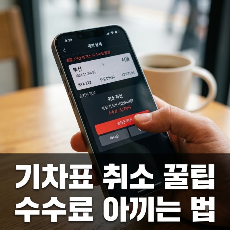 "수수료 0원인 줄 알았는데.." 네이버기차표취소 위약금 폭탄 피하는 방법