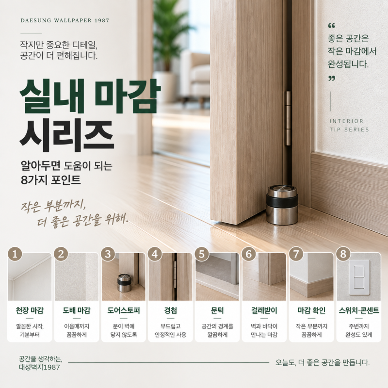 인테리어 용어사전 #01문선·문틀·문짝·경첩·도어스토퍼, 어디를 말하는 걸까요?
