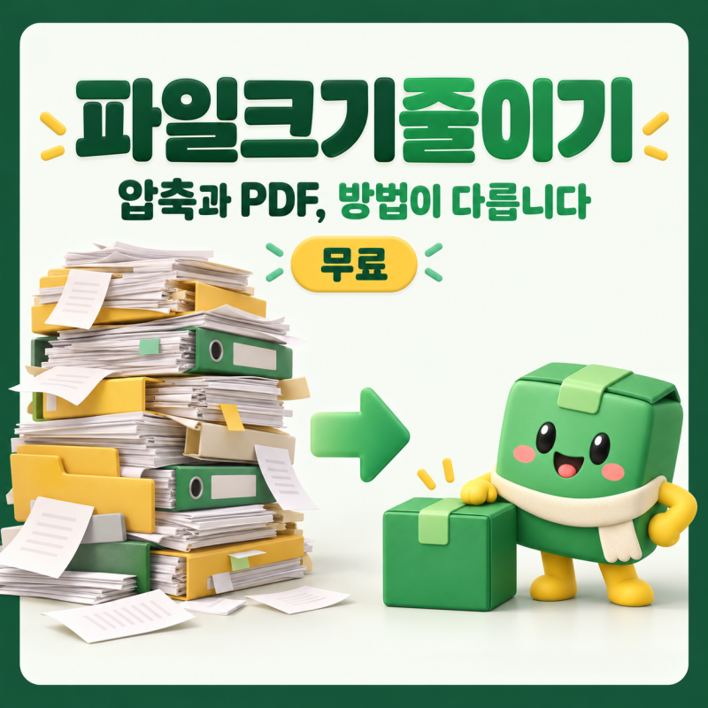 파일크기줄이기, PDF도 프로그램에서 처리! 압축과 분할까지