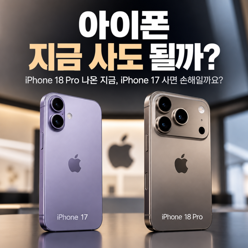 아이폰 지금 사도 될까? iPhone 18 Pro 나온 지금, iPhone 17 사면 손해일까요?