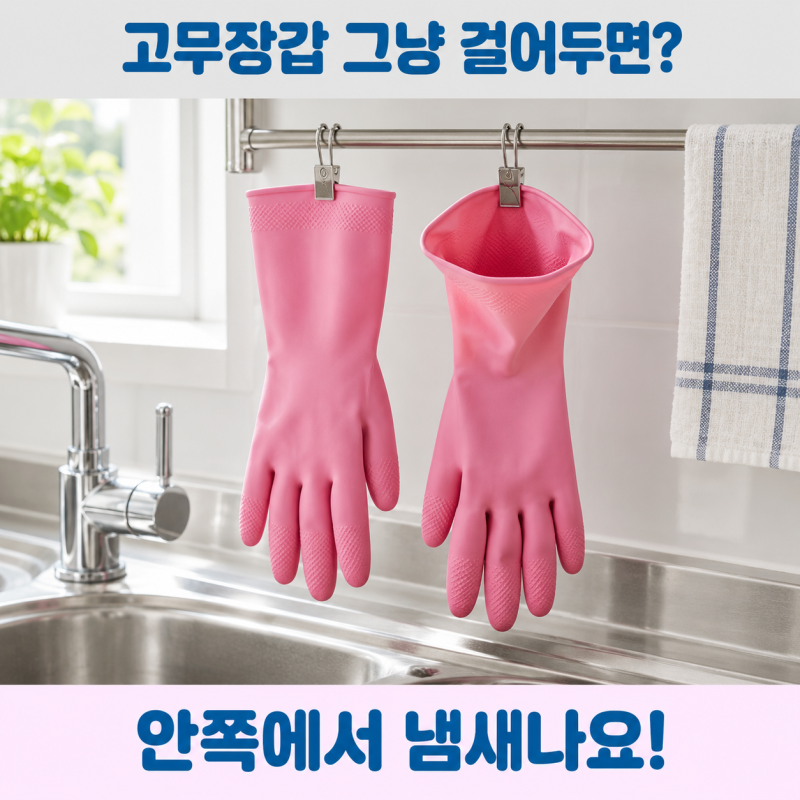 고무장갑 세척법 | 안쪽 냄새 없이 말리고 보관하는 가장 쉬운 순서