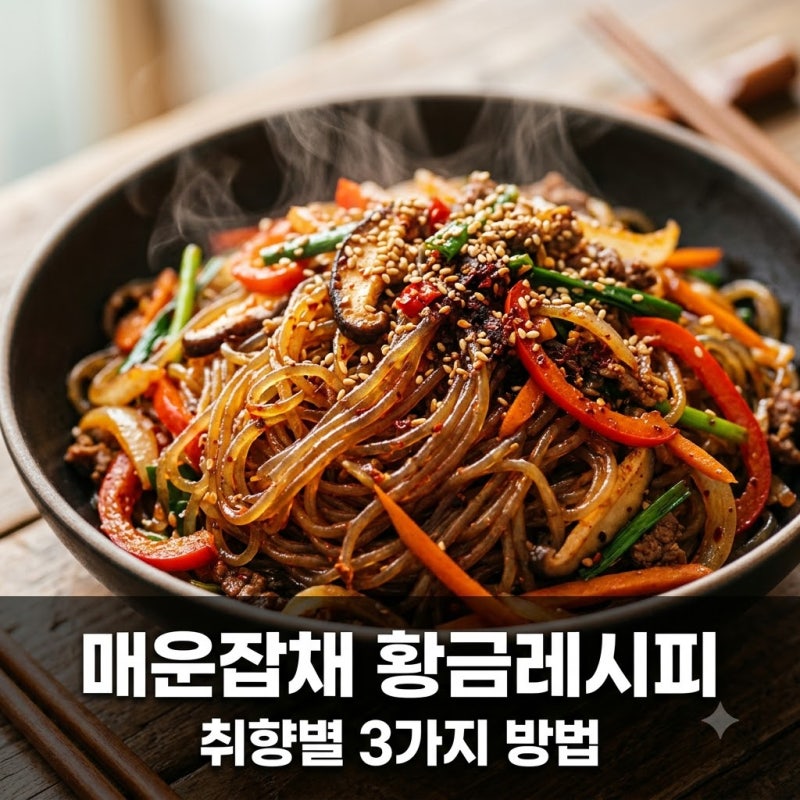 "고기 한 점 없는데.." 입소문 난 매운잡채레시피 3가지 비밀