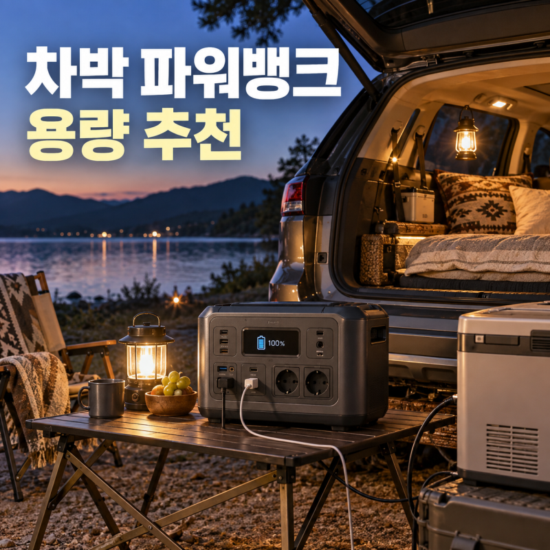 차박 파워뱅크 용량 추천｜500Wh·1000Wh·2000Wh, 내게 맞는 선택은?