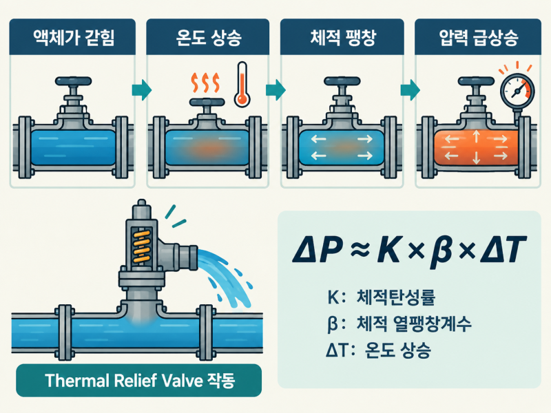 차단밸브 사이에 액체가 갇히면 왜 압력이 올라갈까?｜Thermal Relief Valve·Blocked-in Liquid 실무 ...