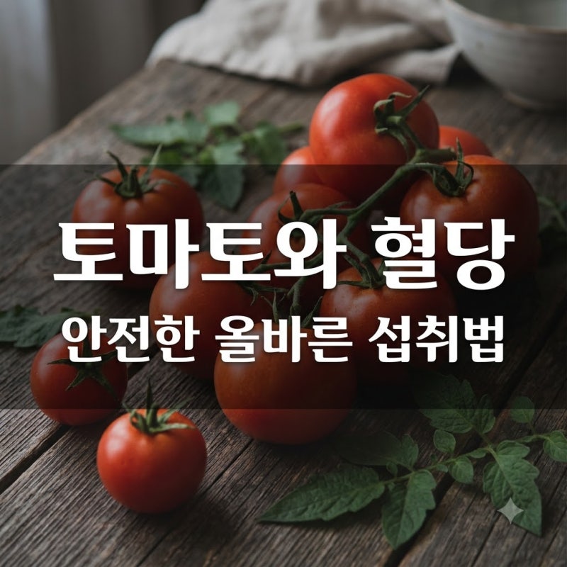 토마토와 혈당 관리 당 있어도 안전하게 먹는 섭취법 4가지