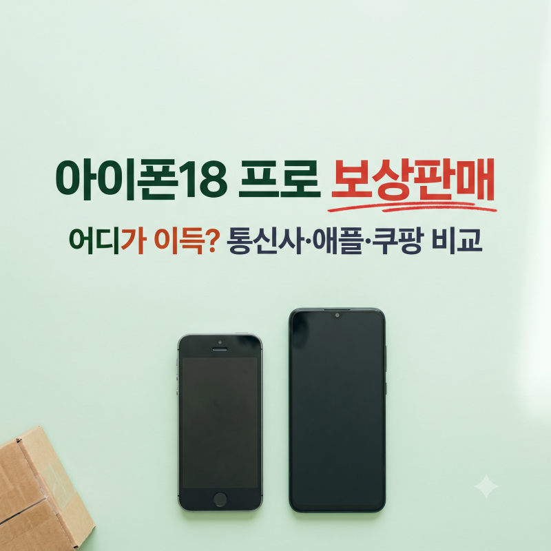 아이폰18 프로 보상판매 어디가 이득? 통신사·애플·쿠팡·중고매입 비교