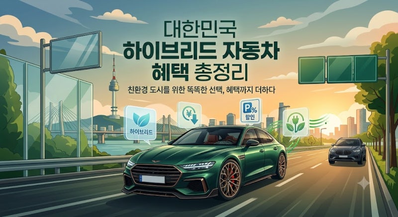 2026년 하이브리드 자동차 구매혜택 총정리｜세금·공채·주차 할인까지