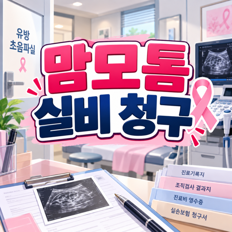 맘모톰 실비 청구 서류와 수술비, 당일 입원인데 왜 통원으로 잡히나요?