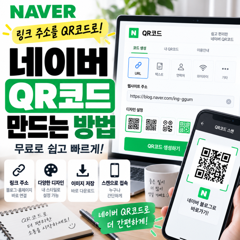 네이버 QR코드 만드는 방법｜링크 주소로 무료 QR코드 만들기