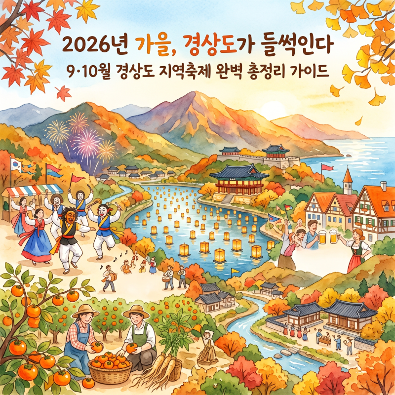 2026년 가을, 경상도가 들썩인다: 9·10월 경상도 지역축제 완벽 총정리 가이드
