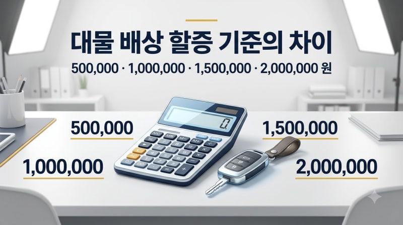 자동차보험 물적사고 할증기준 50·100·150·200만원 차이
