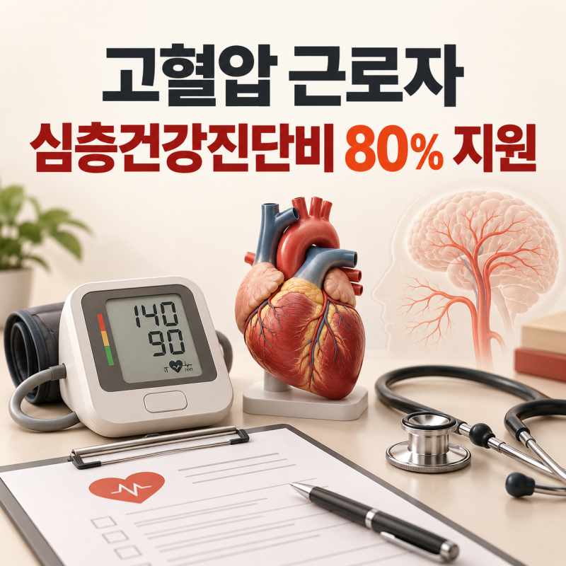 고혈압이 있는 근로자, 뇌·심혈관 심층건강진단 비용을 지원받을 수 있을까?