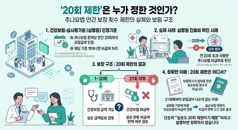 추나요법 21회째부터 비급여가 되면 정말 실손보험에서 전액 면책인가