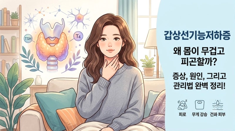 갑상선 기능저하증 증상과 TSH 정상수치, 혈액검사로 확인하는 방법