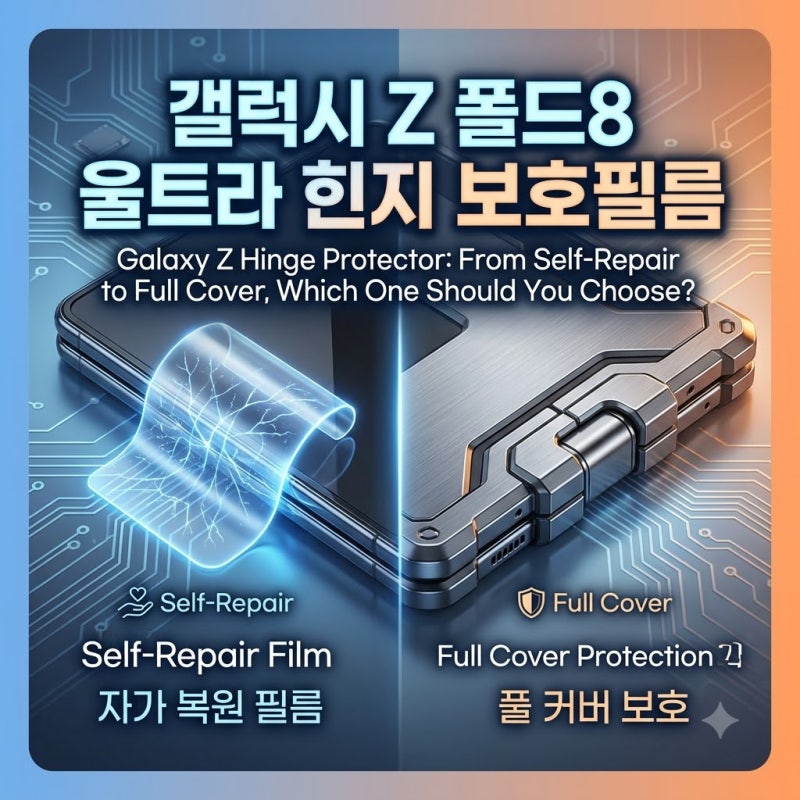 갤럭시Z 힌지 보호필름, 자가복원부터 풀커버까지 어떤 걸 골라야 할까