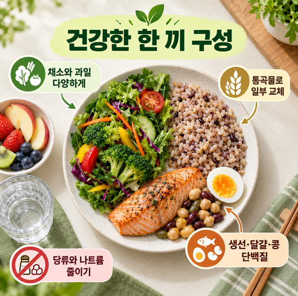 음식으로 병을 고칠 수 있을까? 건강한 식습관·만성질환 관리·2026 건강생활실천지원금 신청....