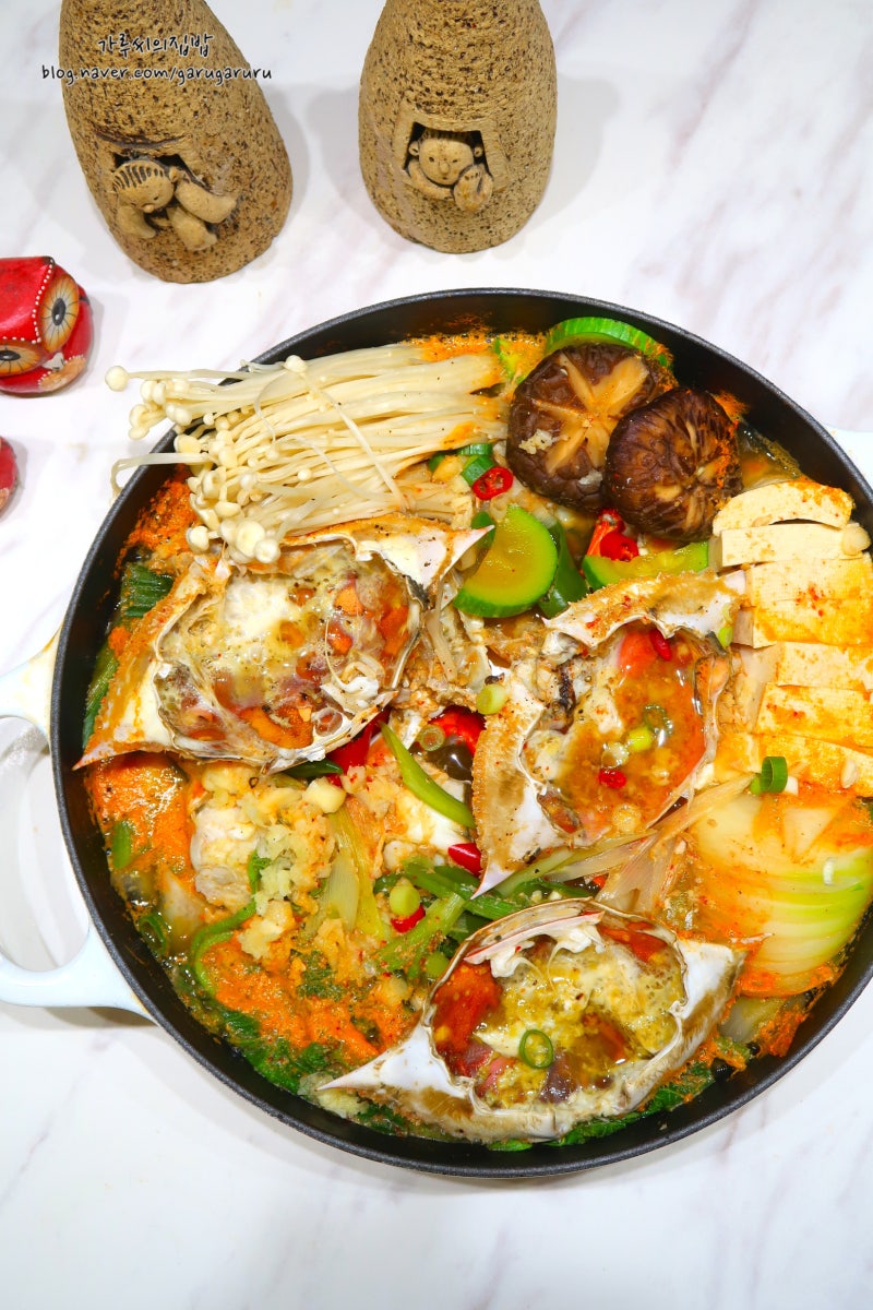 냉동 꽃게 된장찌개 레시피 꽃게탕 끓이는법