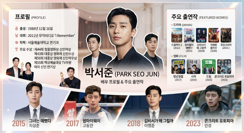 박서준 프로필부터 대표작까지, 그녀는 예뻤다·김비서가 왜 그럴까·이태원 클라쓰부터 내....