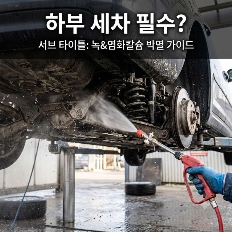자동차 하부 세차 녹 방지 염화칼슘 제거 올바른 주기와 꿀팁