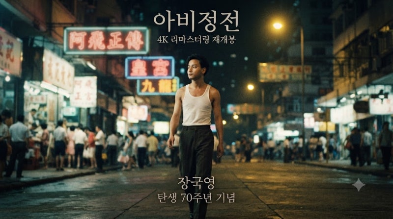 영화 아비정전 4K 리마스터링 재개봉 정보와 장국영을 만나는 시간