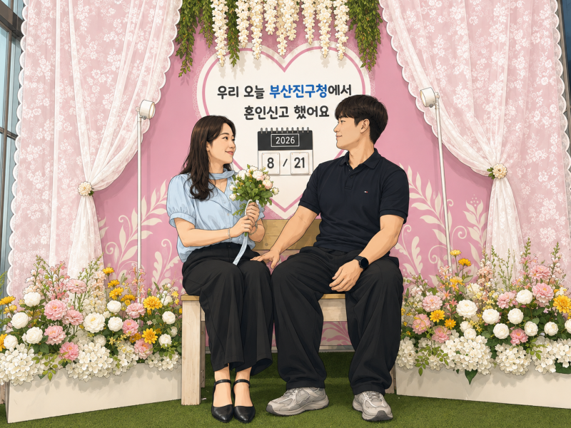 [w.3 유부녀됨]반려 없이 끝내는 혼인신고서 작성법(feat.부산진구청)