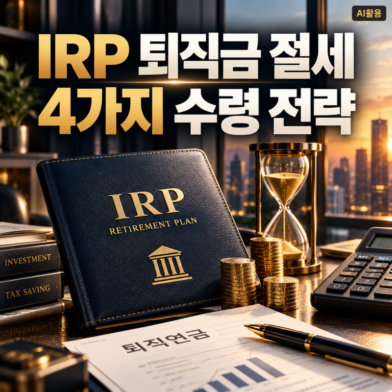 IRP 퇴직금 절세┃10억원 기준 4가지 연금수령 전략과 세금 계산