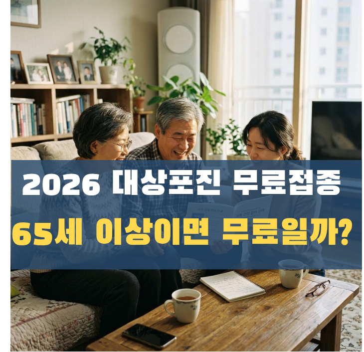 대상포진 무료접종, 65세 이상이면 공짜일까? 2026 지역별 지원 대상 정리