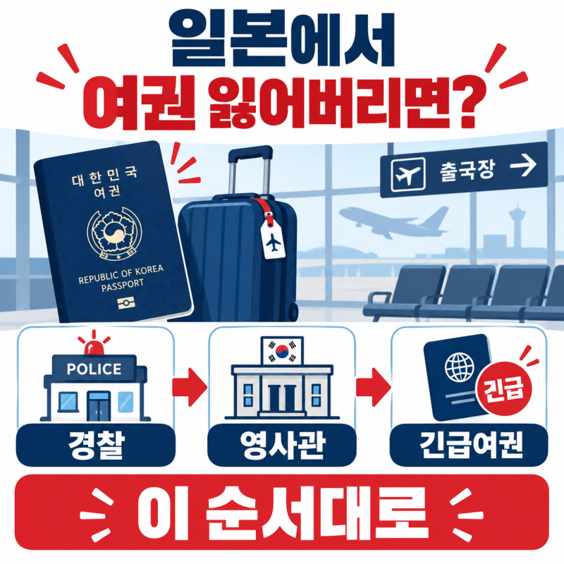 일본여행 가서 여권 잃어버리면?｜긴급여권 발급 전에 알아둘 것