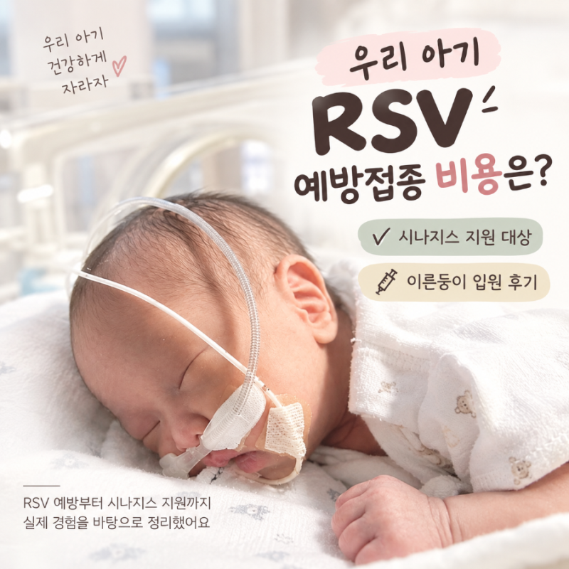 아기 RSV 예방접종 대상, 가격,삼성병원 미숙아 rsv입원후기 총정리