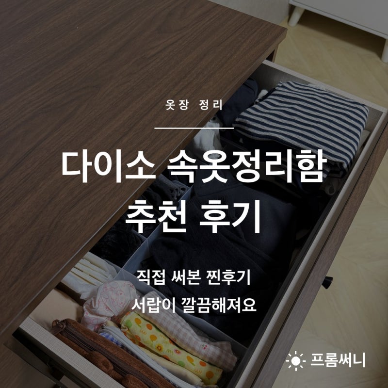 다이소 속옷정리함 추천! 직접 써본 찐후기 서랍이 깔끔해져요