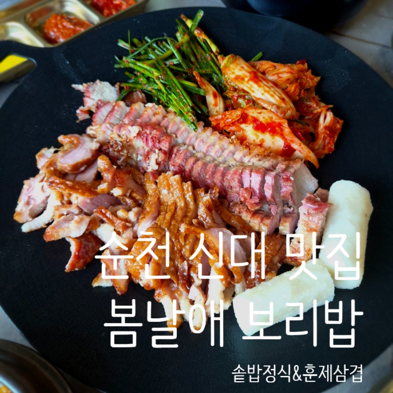 순천 신대 신상 맛집 봄날애보리밥 솥밥 정식 후기