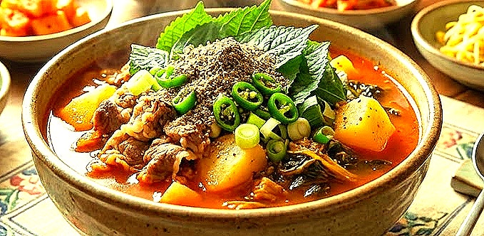 20분 만에 끝내는 초간단 우삼겹 감자탕 레시피: 집에서 즐기는 진한 국물 요리